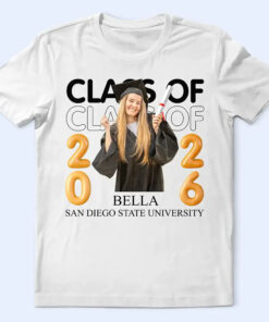 Alternative view of Custom Photo A New Chapter Begins Graduation - Personalized T Shirt