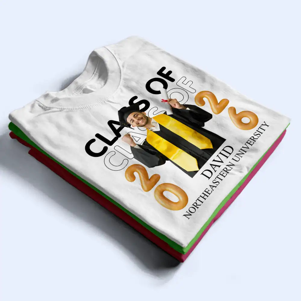 Custom Photo A New Chapter Begins Graduation - Personalized T Shirt - Image 7