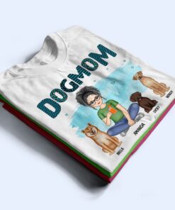 Alternative view of Dog Mom Blue Pattern - Gift For Dog Lovers - Personalized Sweatshirt
